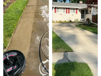 Driveway Cleaning result