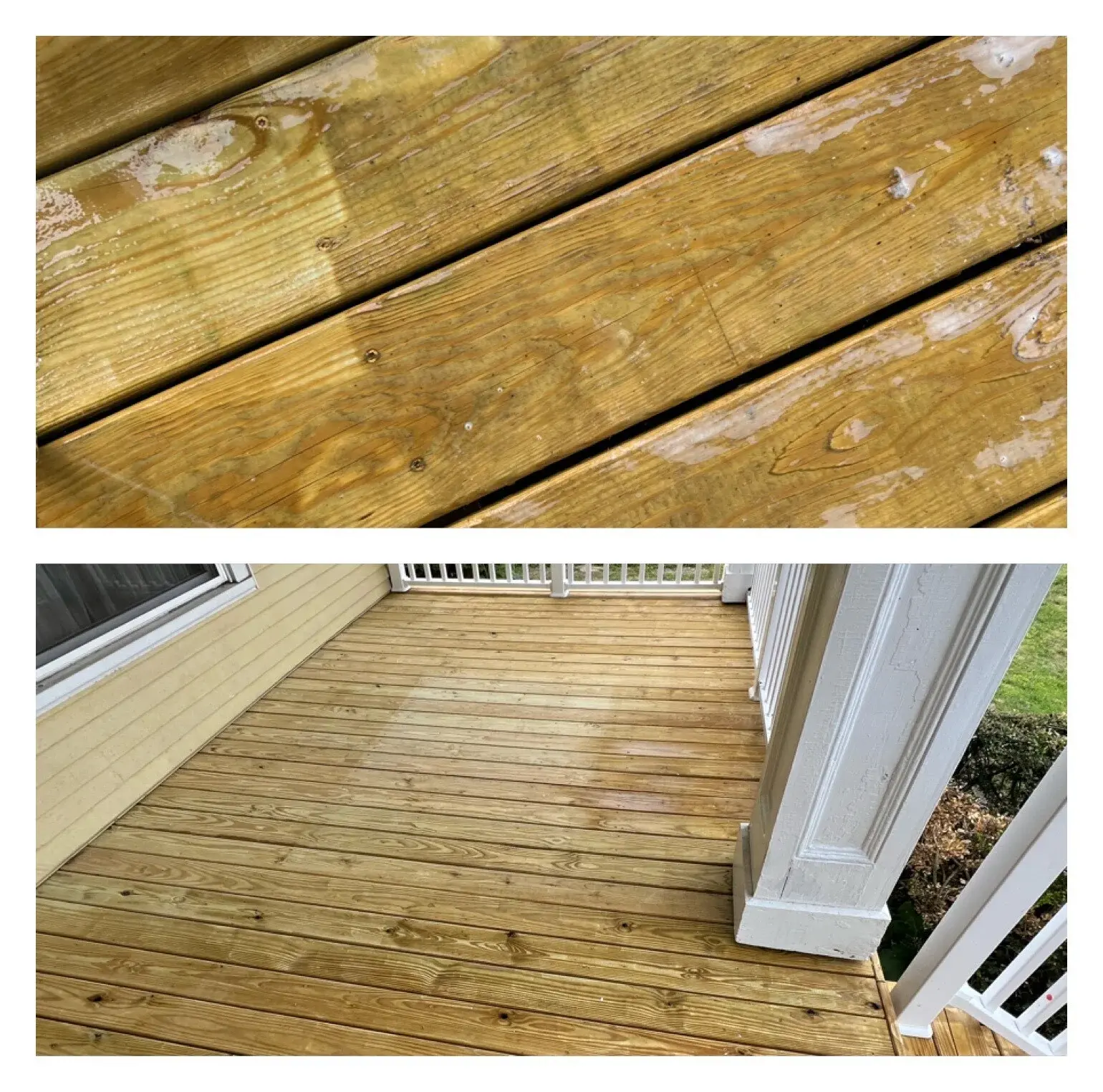 Patio & Deck Cleaning result